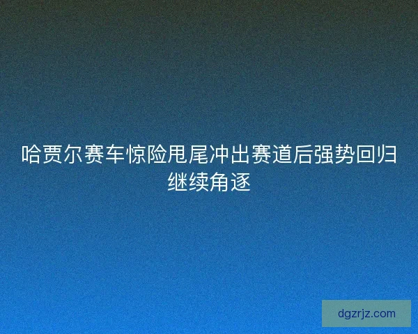 哈贾尔赛车惊险甩尾冲出赛道后强势回归继续角逐 哈贾尔赛车惊险甩尾冲出赛道后强势回归继续角逐